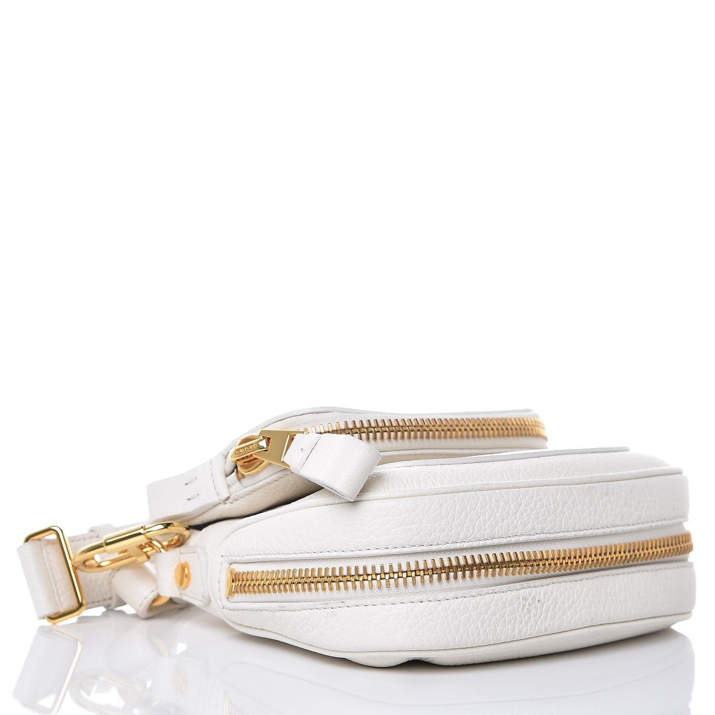 Calfskin Mini Jennifer Crossbody Bag Chalk