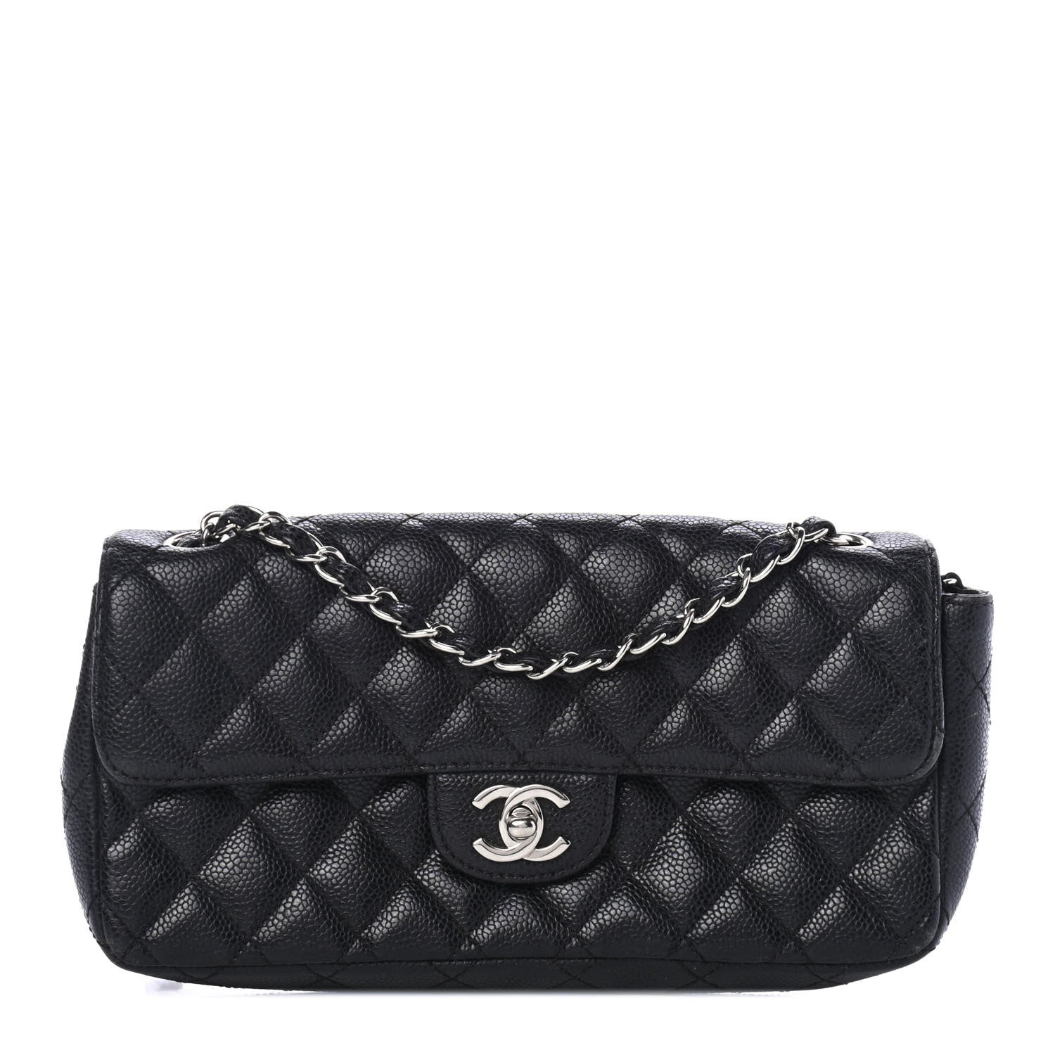 Chanel Caviar Quilted East West Flap Black 1 of 4