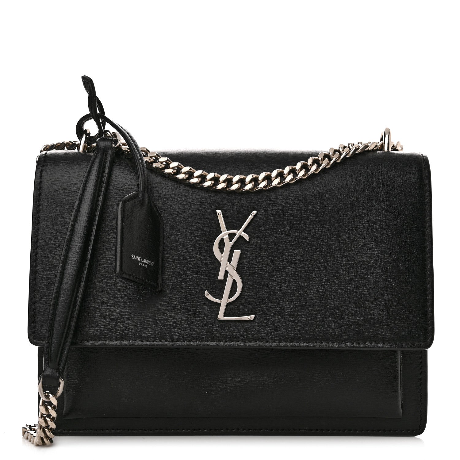 Saint Laurent Calfskin Medium Monogram Sunset Black 1 of 14