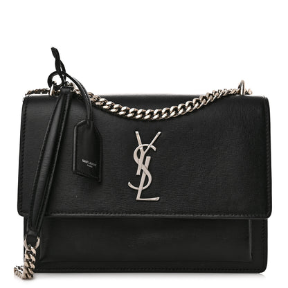 Saint Laurent Calfskin Medium Monogram Sunset Black 1 of 14