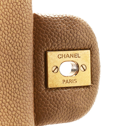 Chanel Metallic Caviar Quilted Medium Double Flap Gold 7 of 11