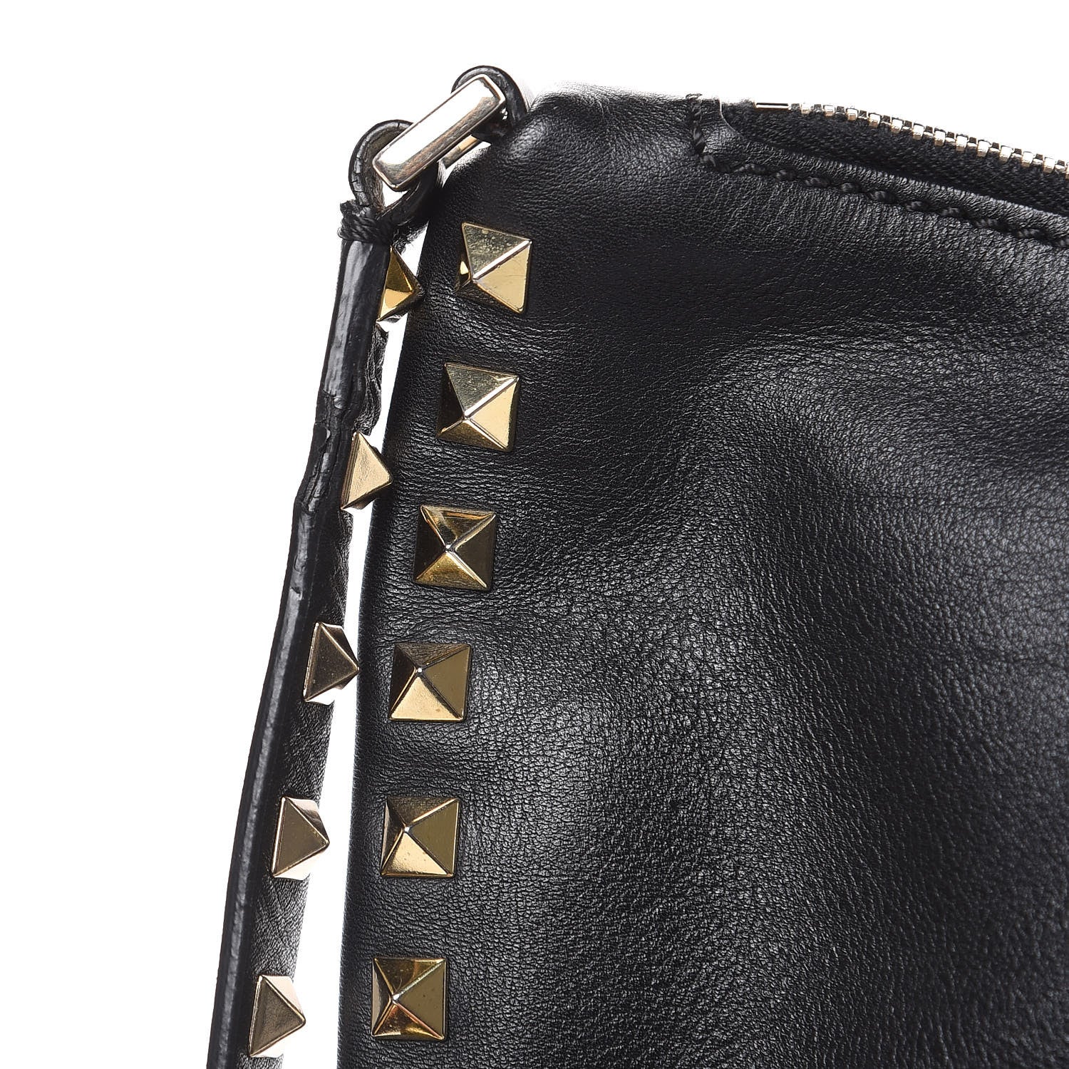 Valentino Garavani Vitello Rockstud Hobo Black 12 of 14