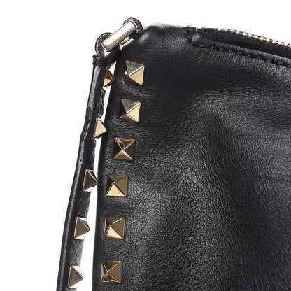 Valentino Garavani Vitello Rockstud Hobo Black 12 of 14
