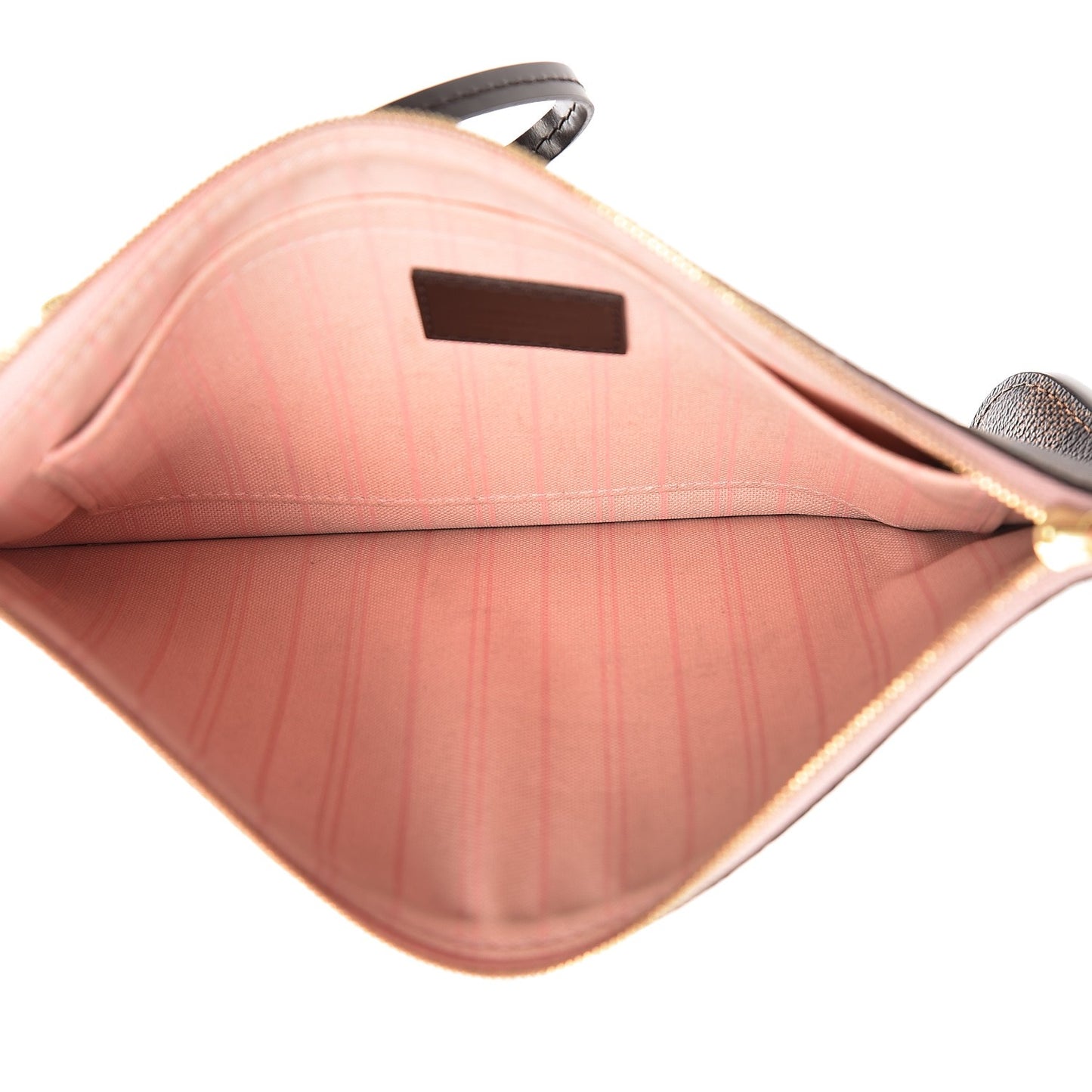 Damier Ebene Neverfull MM GM Pochette Rose Ballerine