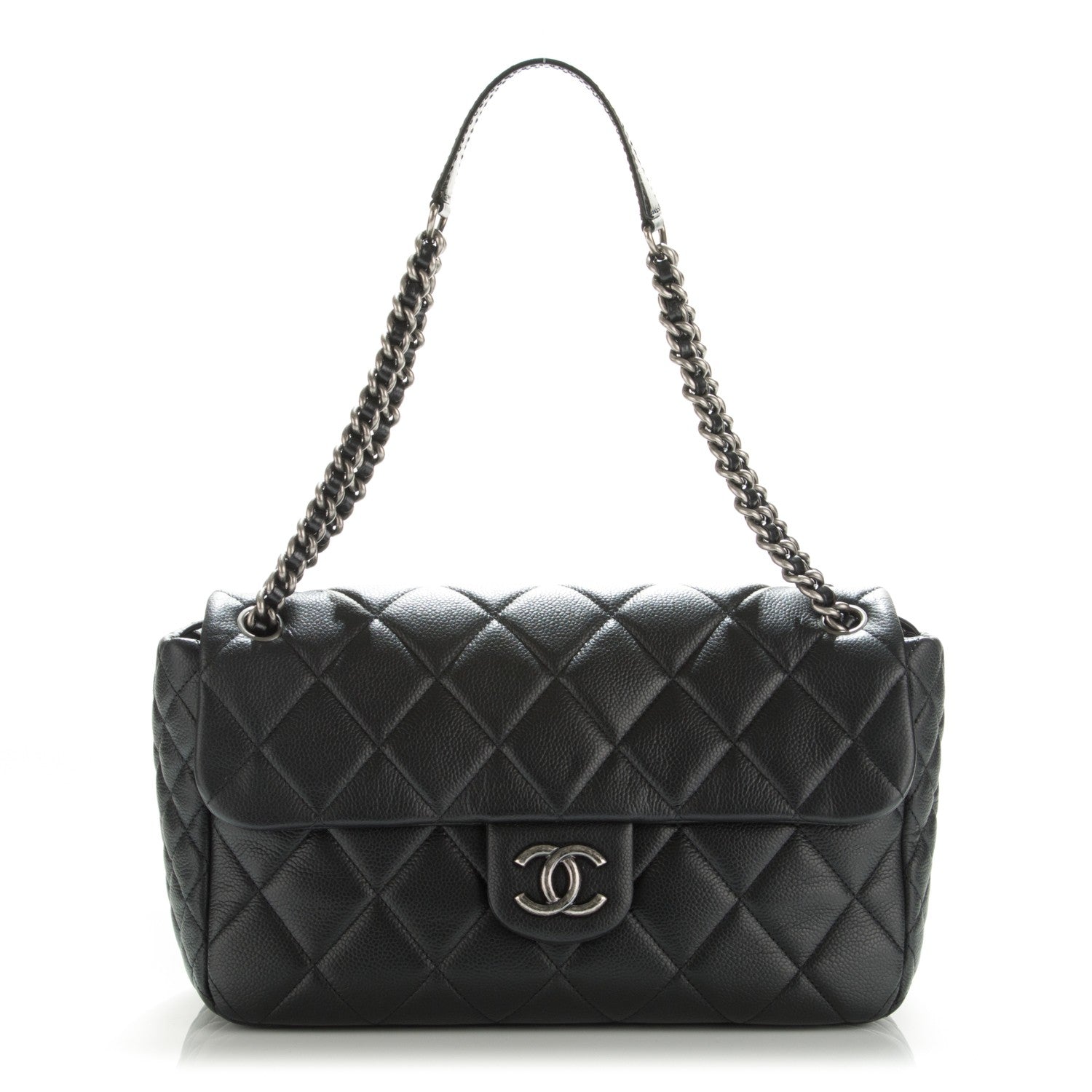 Chanel Caviar Quilted Coco Casual Flap Black 1 of 7