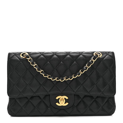 Chanel Caviar Quilted Medium Double Flap Black 1 of 10