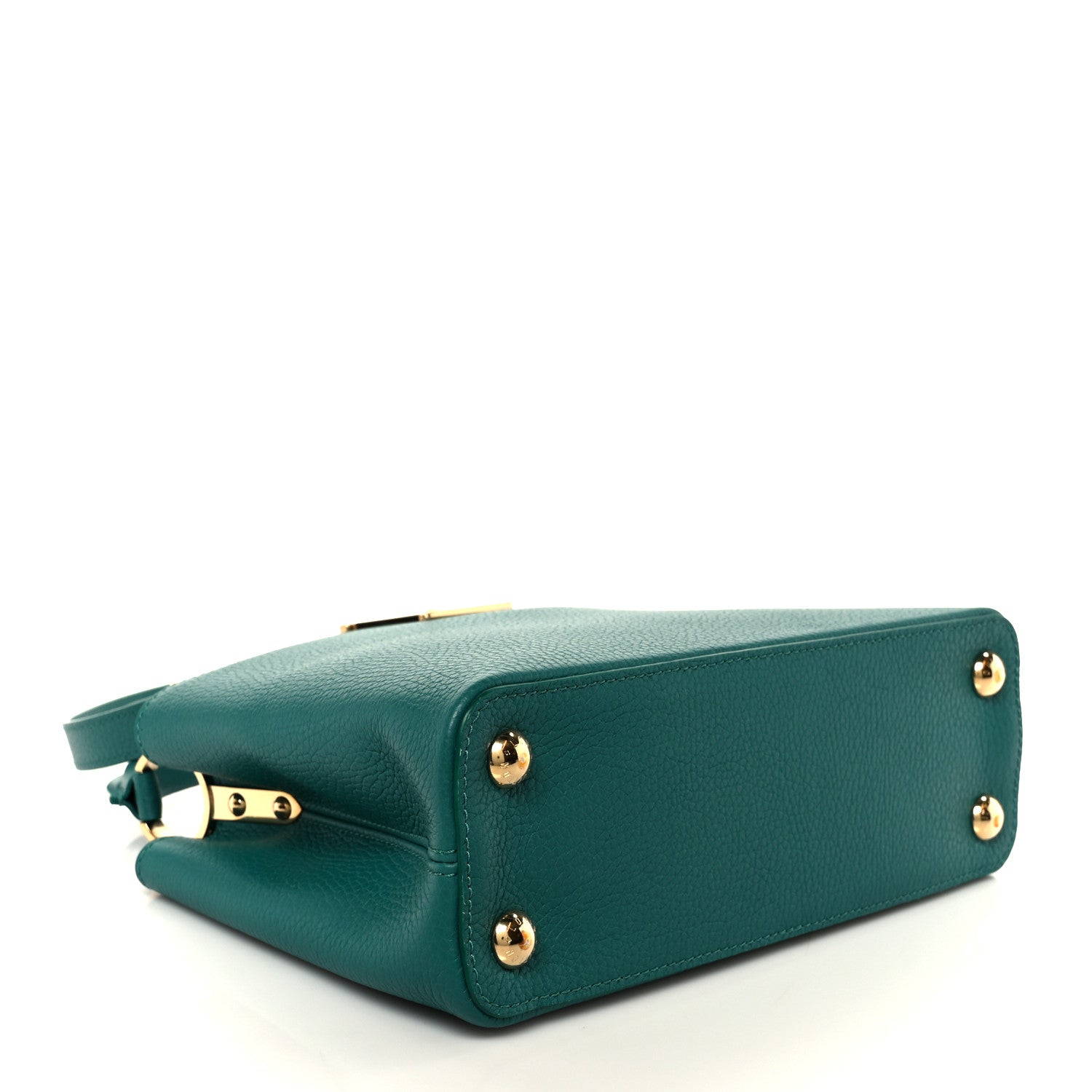 Louis Vuitton Taurillon Abalone Capucines BB Emerald 4 of 9