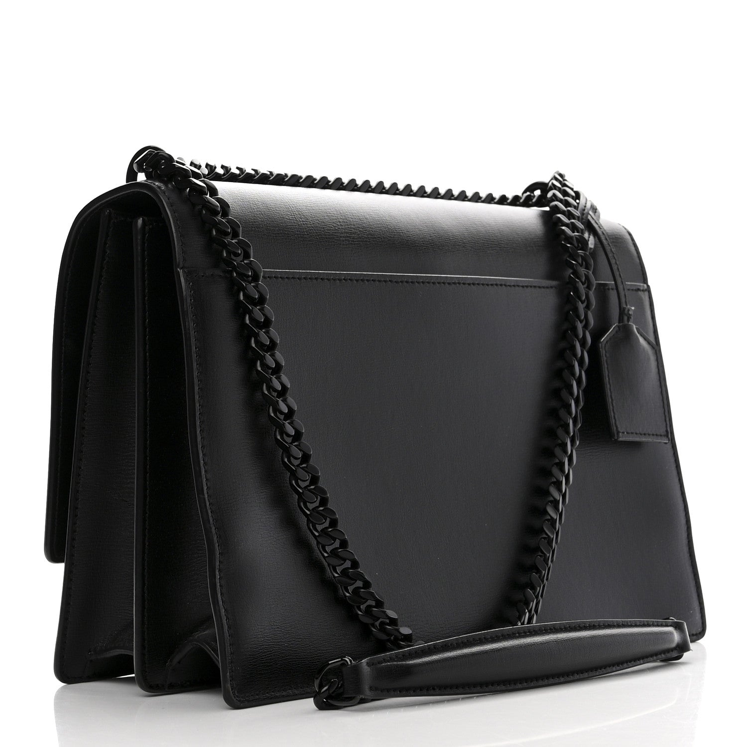 Saint Laurent Calfskin Large Monogram Monochrome Sunset Black 3 of 13