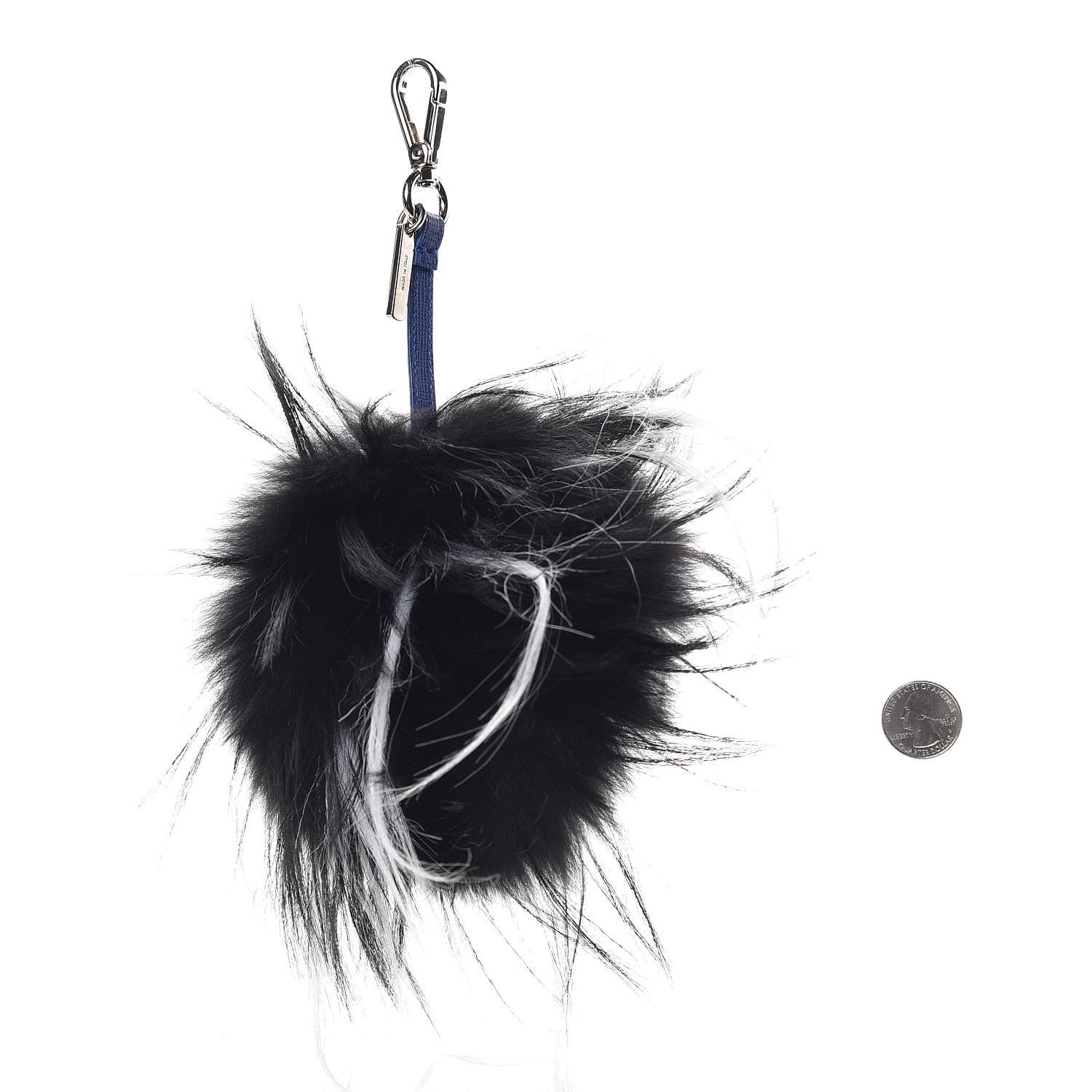 Fendi Fox Fur Vitello Monster Bag Bug Charm Ocean Multicolor 2 of 6