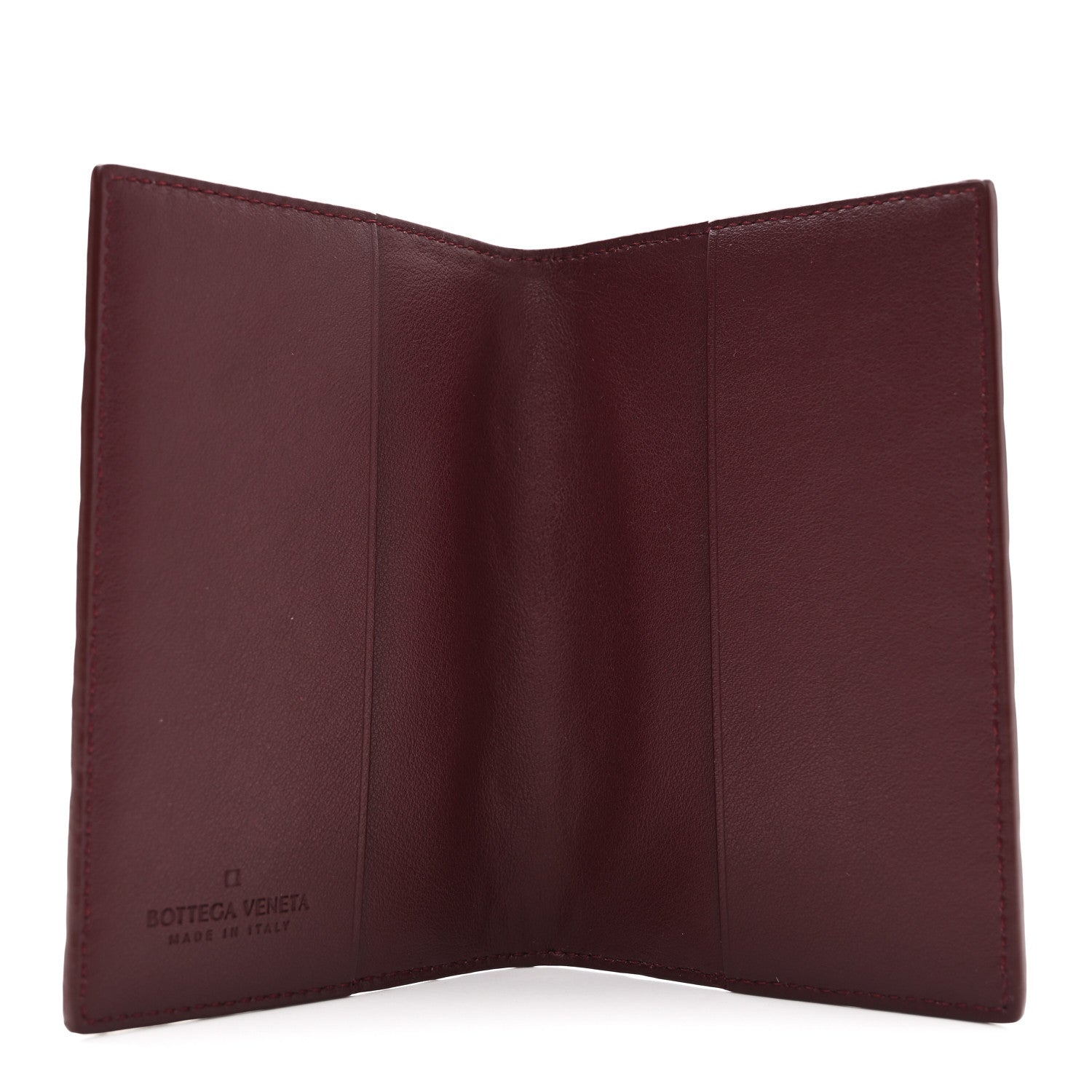 Bottega Veneta Nappa Intrecciato Passport Case Bordeaux 5 of 8