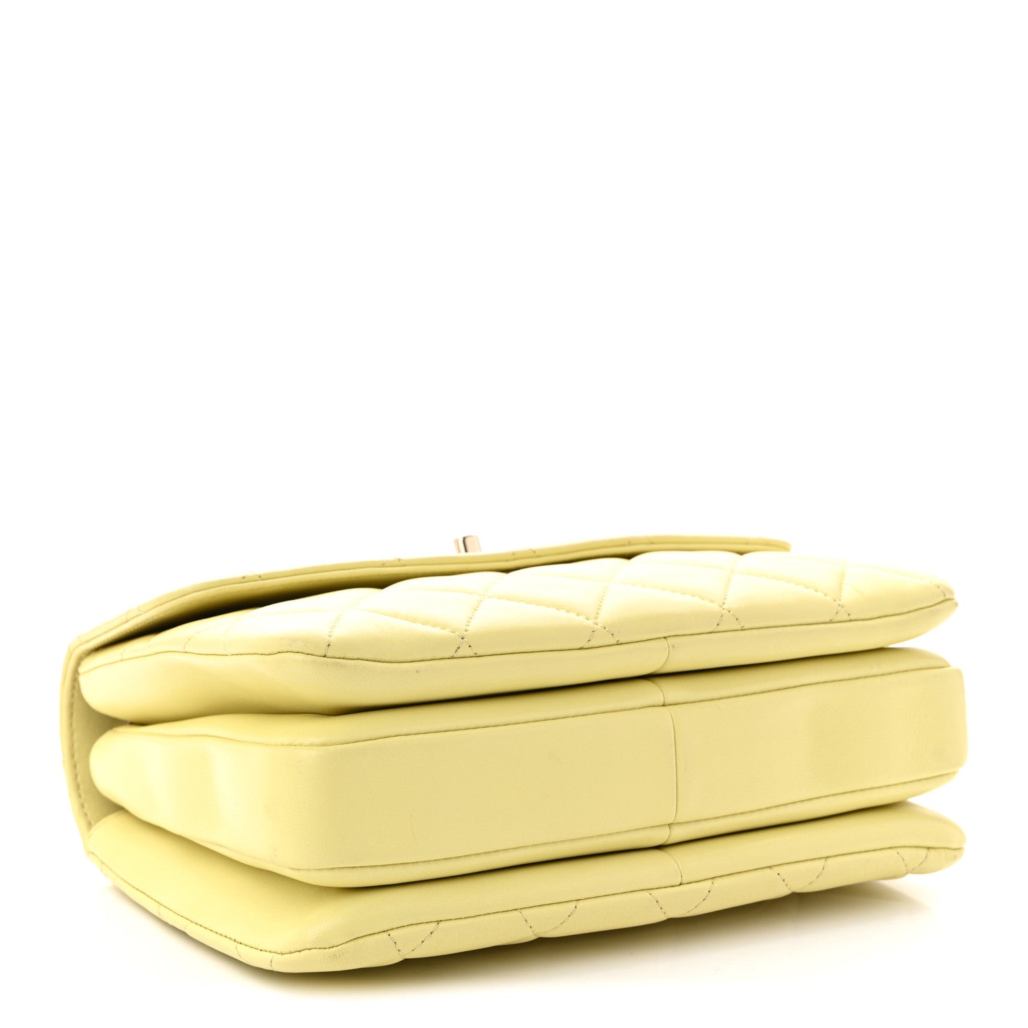Chanel Lambskin Quilted Small Trendy CC Flap Dual Handle Bag Yellow 4 of 10