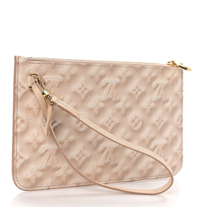 Louis Vuitton Empreinte Monogram Summer Stardust Neverfull MM Pochette Beige Clair 3 of 7