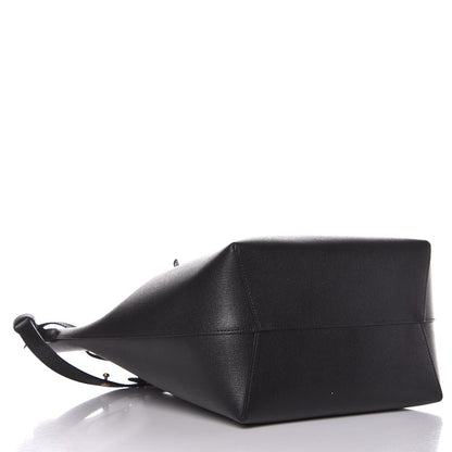 Mansur Gavriel Saffiano Bucket Bag Black Flamma 5 of 7