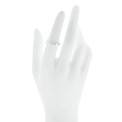 Tiffany Sterling Silver Narrow Notes Ring 52 6 2 of 4