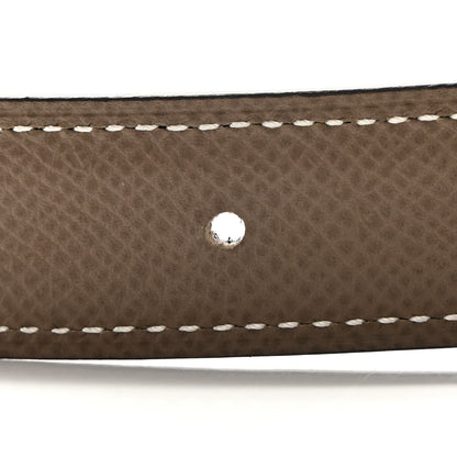 Hermes Epsom Swift 24mm Mini Constance H Belt 90 36 Etoupe Black 7 of 7