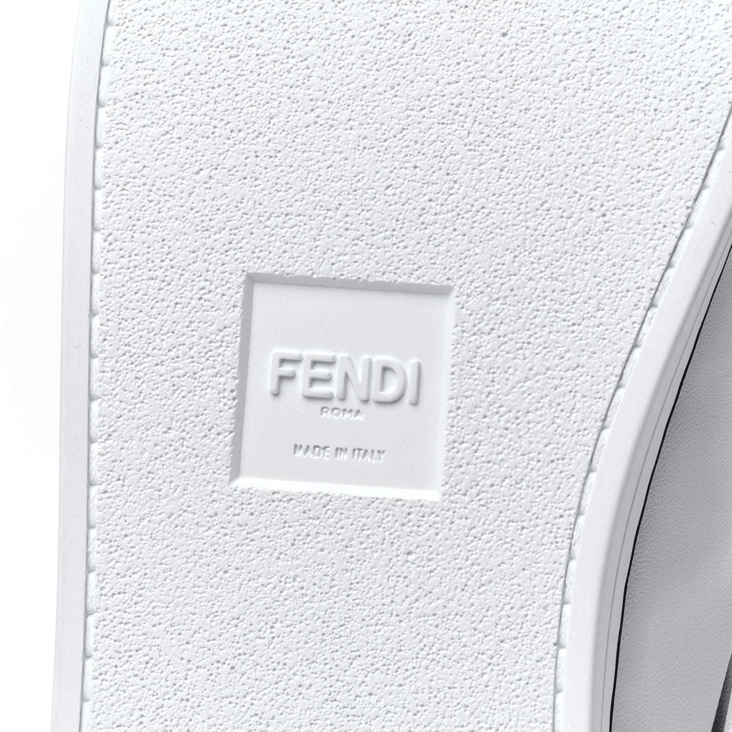 Fendi X JOSHUA VIDES Nappa Rockoclick Slip On Sneakers 38.5 Snow White Black 8 of 11