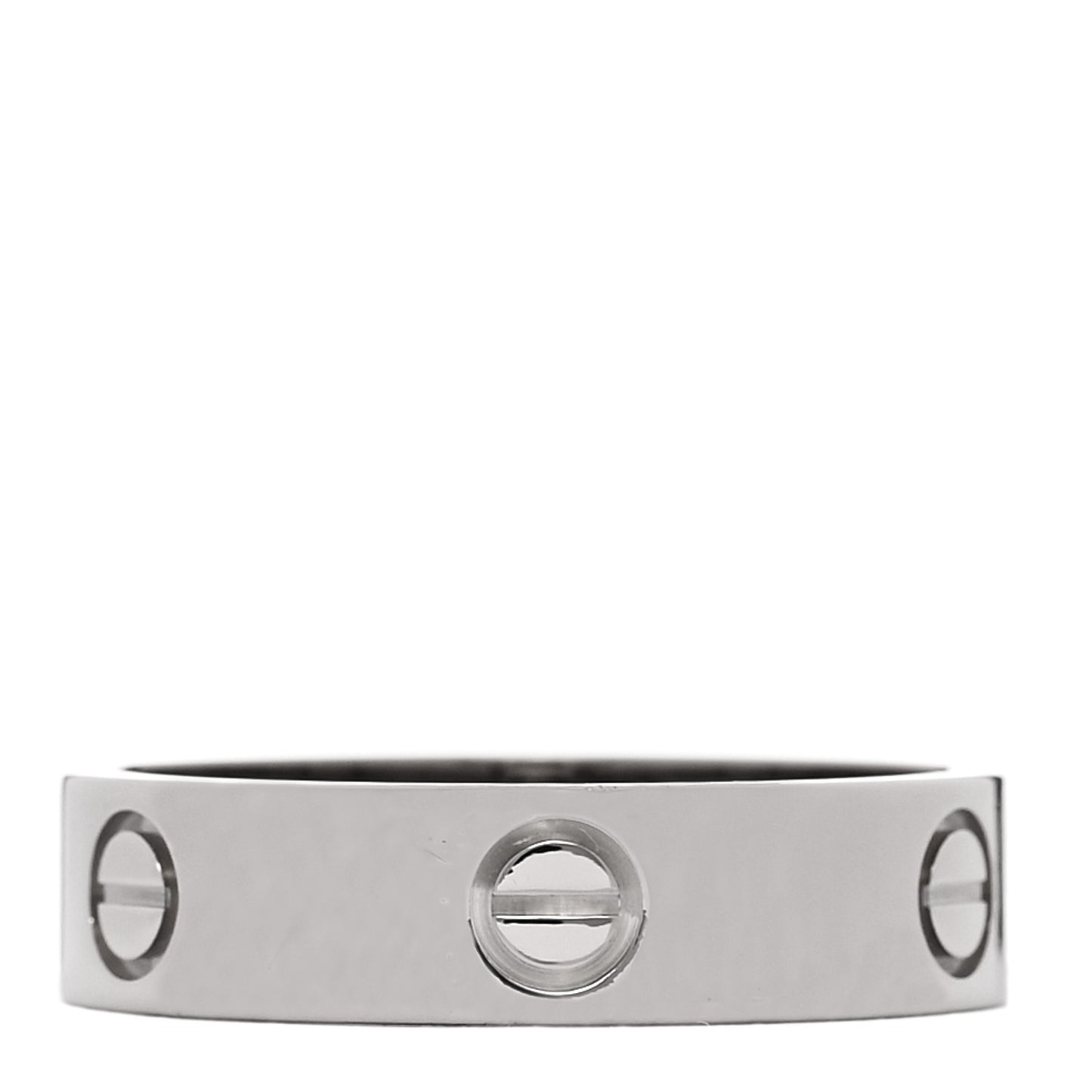 18K White Gold 5.5mm LOVE Ring 62 10