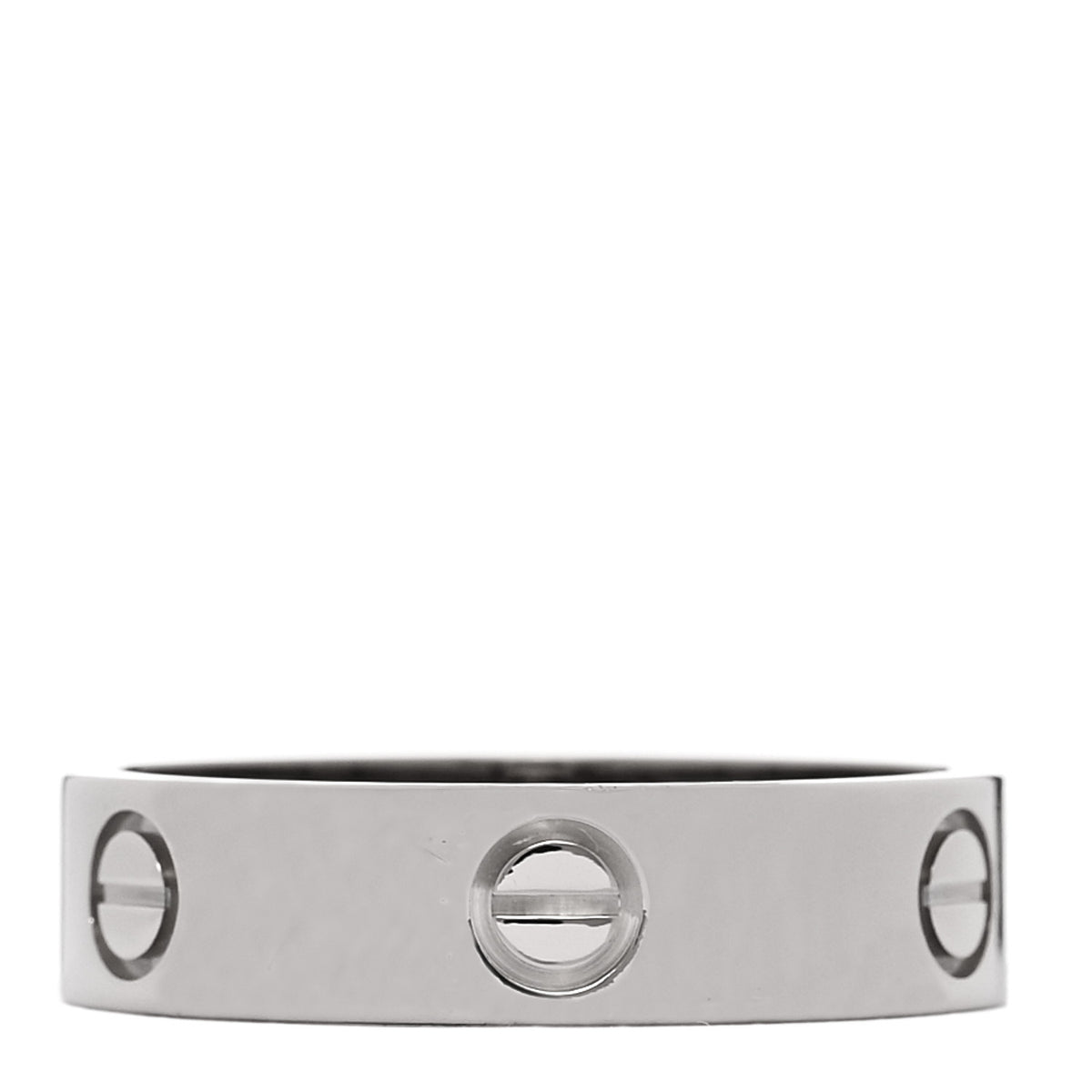 Cartier 18K White Gold 5.5mm LOVE Ring 62 10 3 of 4