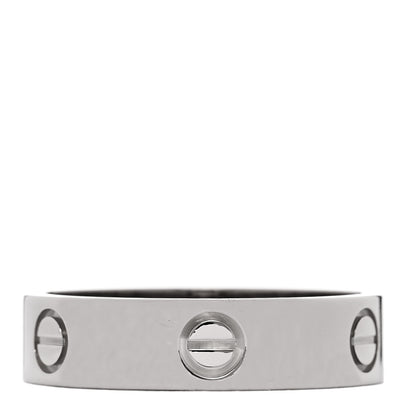 Cartier 18K White Gold 5.5mm LOVE Ring 62 10 3 of 4