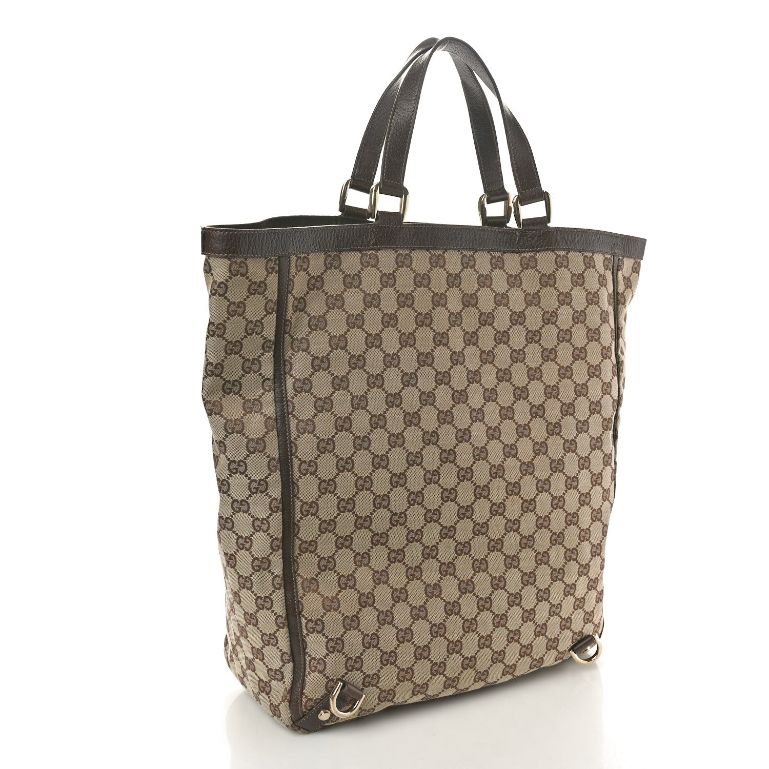 Gucci Monogram Abbey Tote Dark Brown 3 of 13