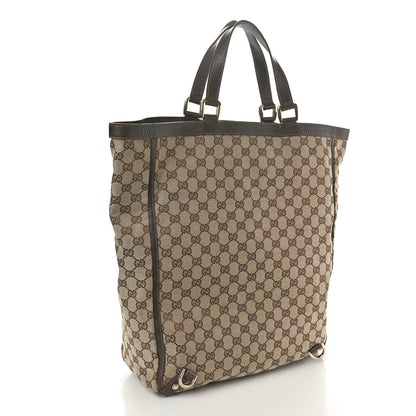 Gucci Monogram Abbey Tote Dark Brown 3 of 13