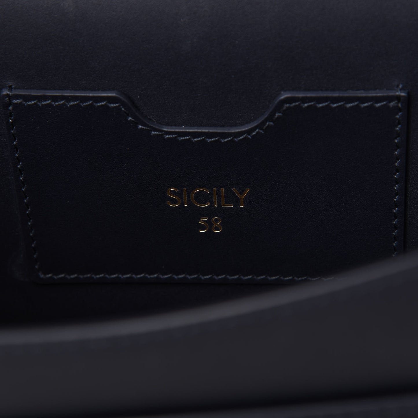 Vitello Morbido Small Sicily 58 Bag Dark Blue