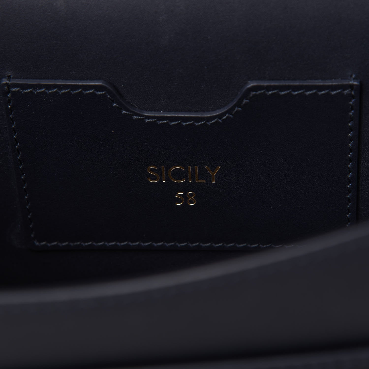 Dolce & Gabbana Vitello Morbido Small Sicily 58 Bag Dark Blue 9 of 9