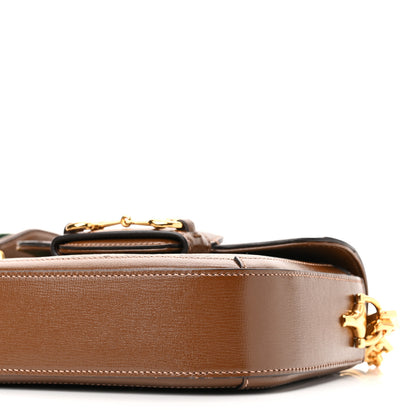 Gucci GG Supreme Monogram Web Mini Horsebit 1955 Shoulder Bag Beige Brown Sugar 10 of 10