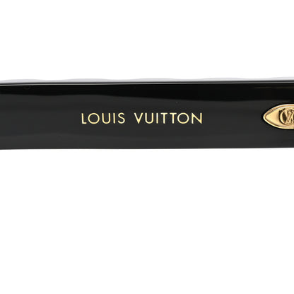 Louis Vuitton Acetate LV Empreinte Light Round Sunglasses Z1879W Black 5 of 7