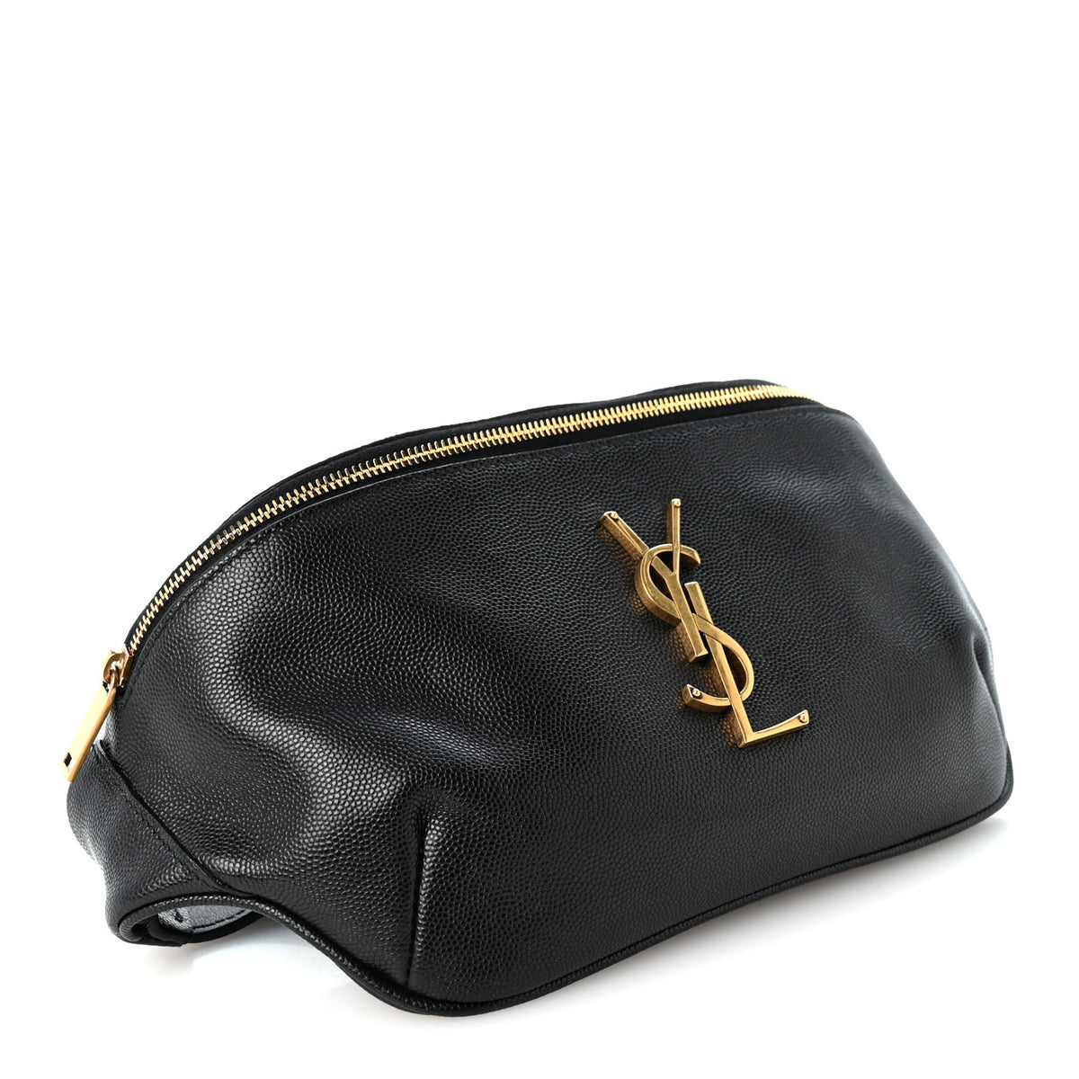 Saint Laurent Grain De Poudre Monogram Belt Bag Black 4 of 9