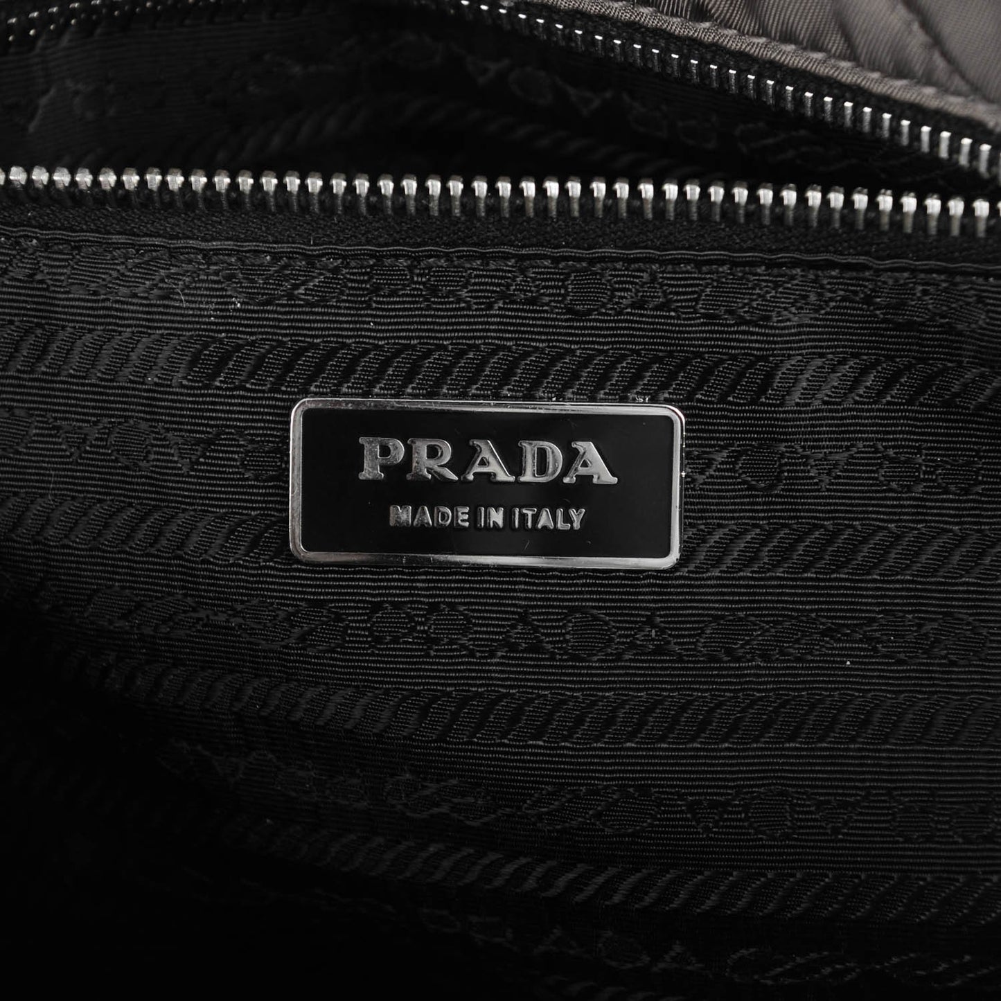 Tessuto Nylon Quilted Small Tote Antilope Black