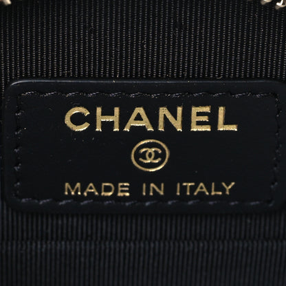 Chanel Caviar Quilted Round Handle With Care Vanity With Chain Black 8 of 13