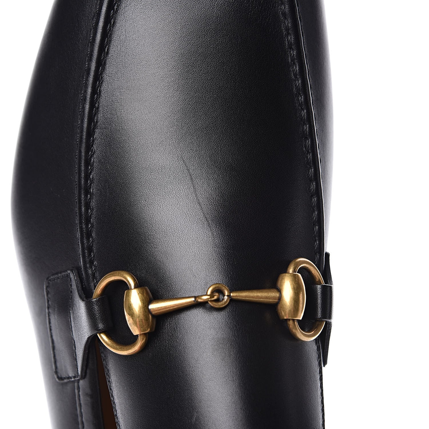Gucci Calfskin Horsebit Mens Jordaan Loafers 9.5 Black 9 of 10