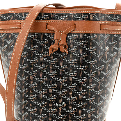Goyard Goyardine Petit Flot Bucket Bag PM Black Gold 8 of 12