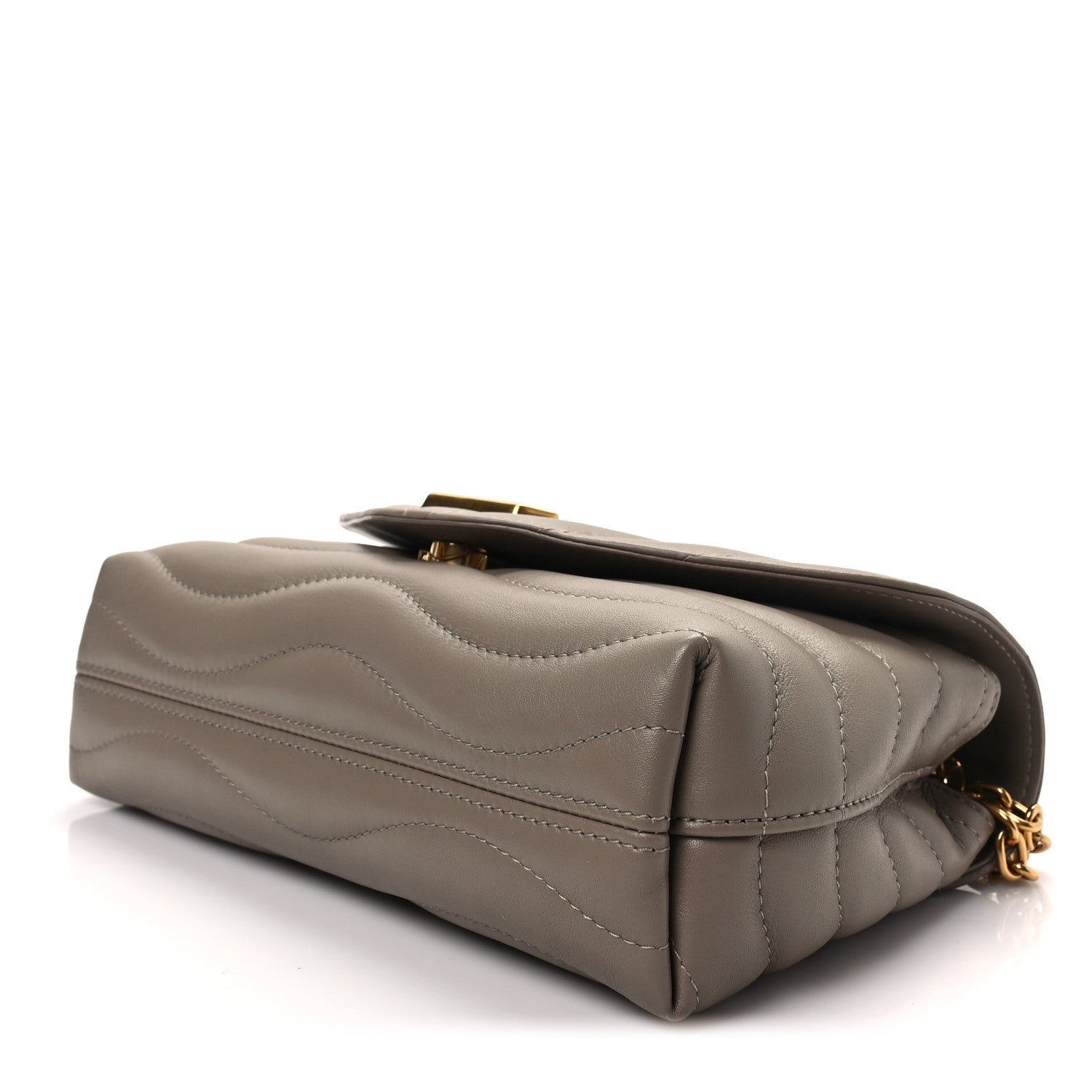 Louis Vuitton Calfskin LV New Wave Chain Bag Taupe 7 of 8