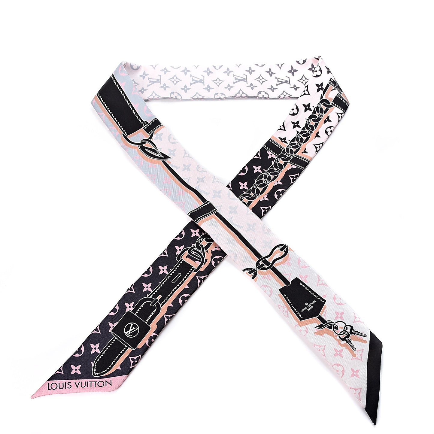 Silk Monogram Rising Confidential BB Bandeau Black Rose