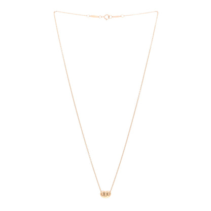 Tiffany 18K Rose Gold 9mm Elsa Peretti Bean Pendant Necklace 3 of 4