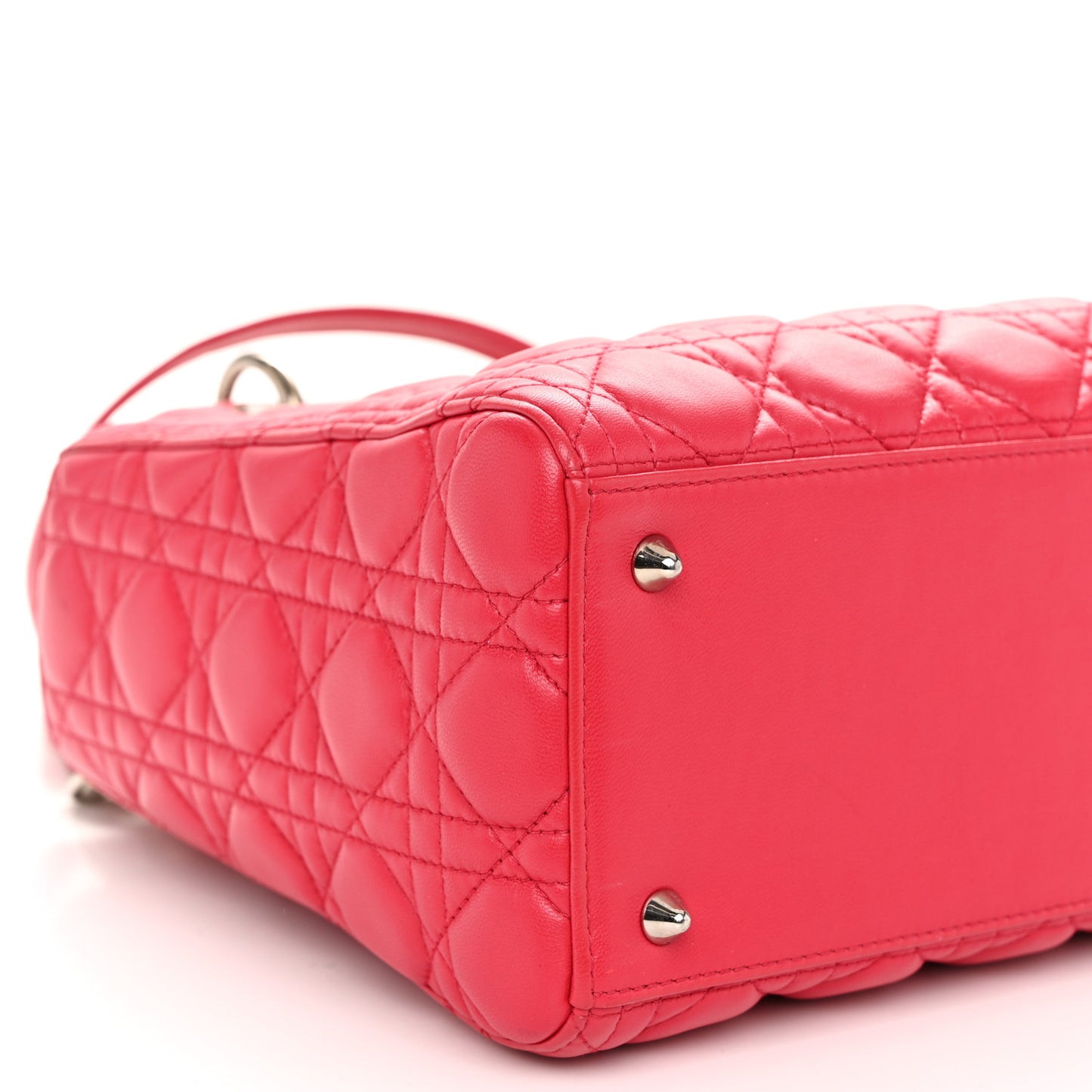 Lambskin Cannage Medium Lady Dior Pink