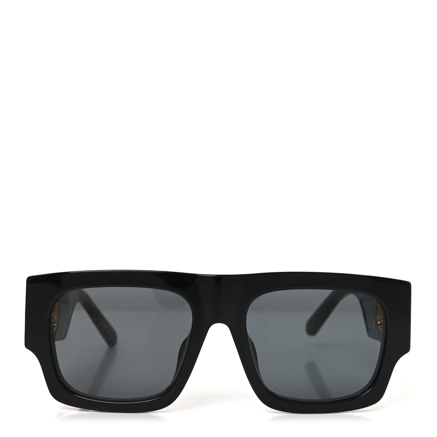 Louis Vuitton Acetate LV Link Square Sunglasses Z1478E Black