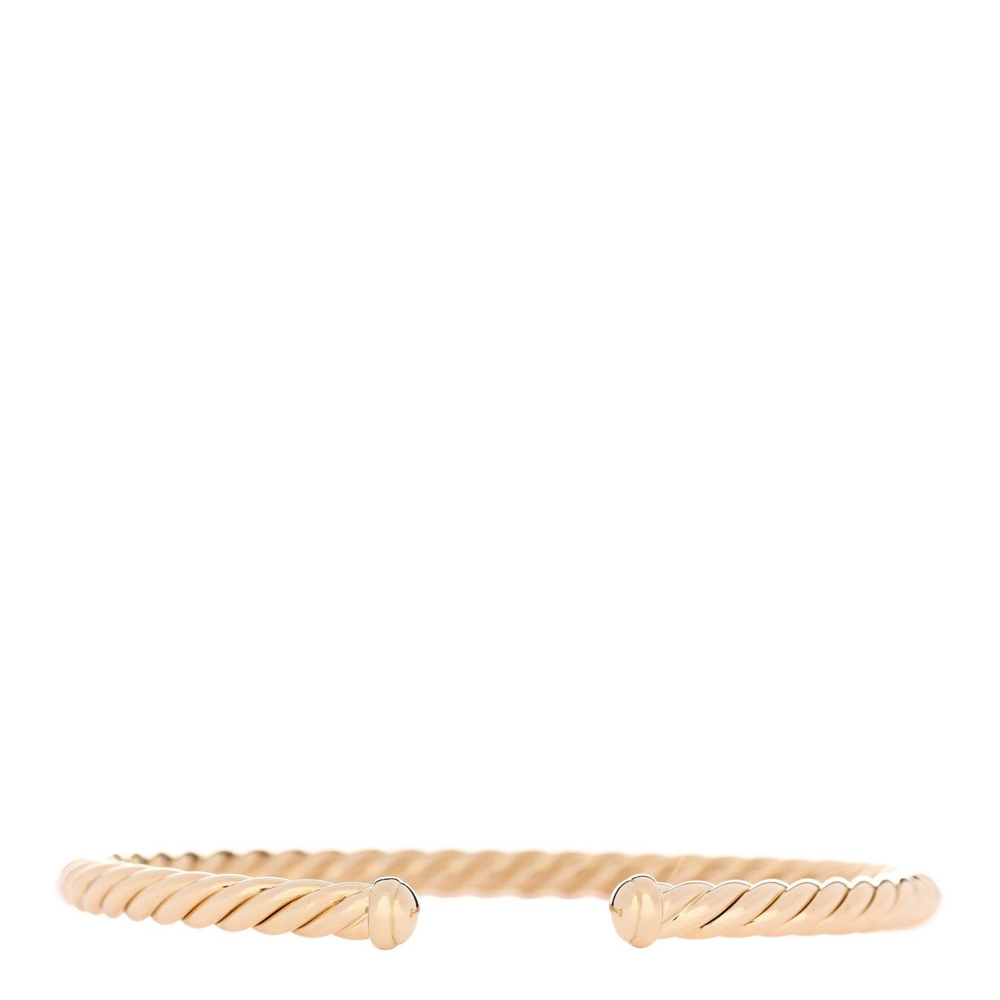 18K Yellow Gold 4mm Cablespira Bracelet