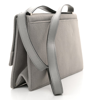 Salvatore Ferragamo Fabric Gancini Shoulder Bag Grey 3 of 13