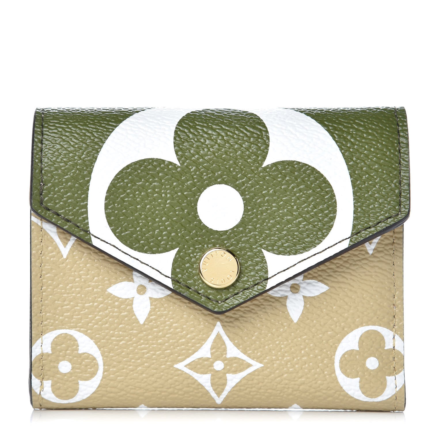Louis Vuitton Monogram Giant Zoe Wallet Kaki 1 of 8