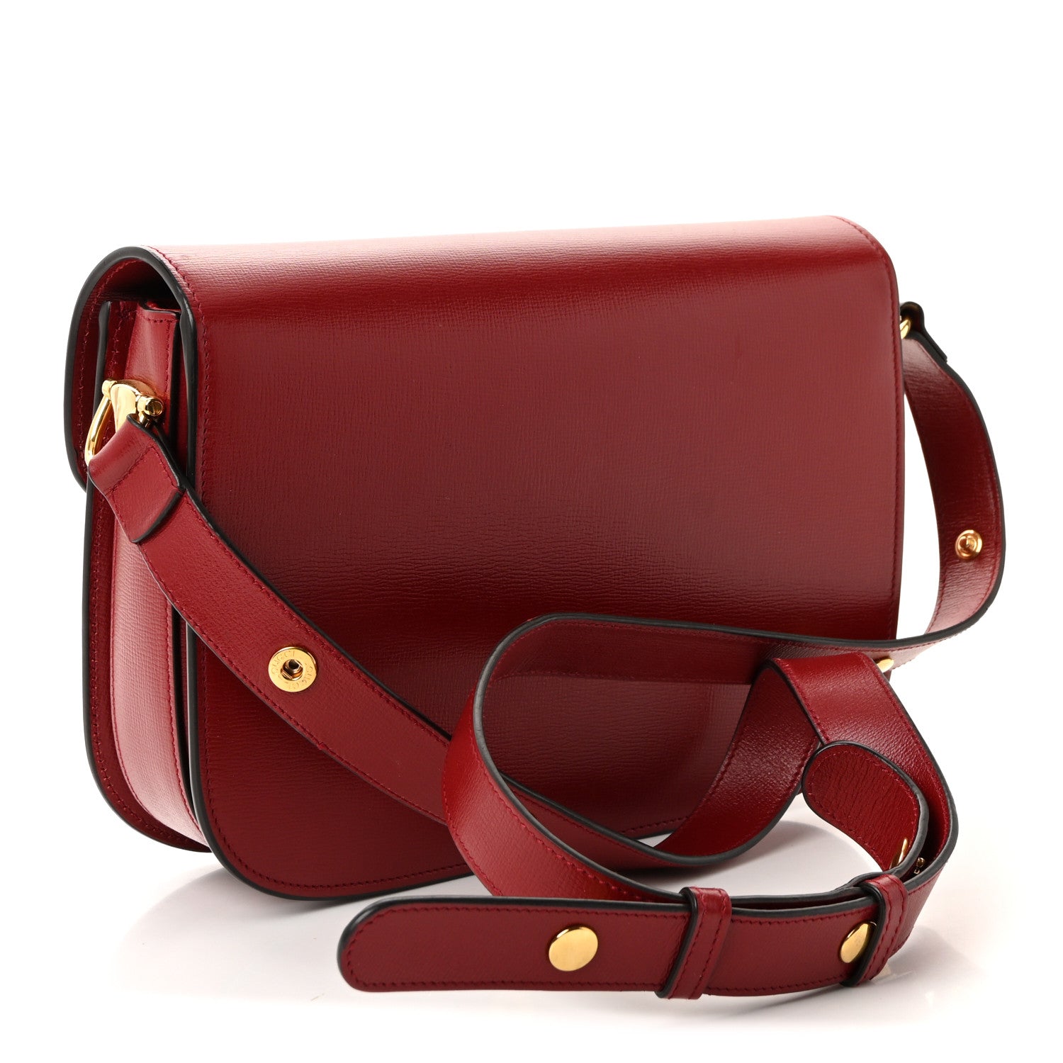 Gucci Azalea Calfskin Horsebit 1955 Shoulder Bag New Cherry Red 3 of 9