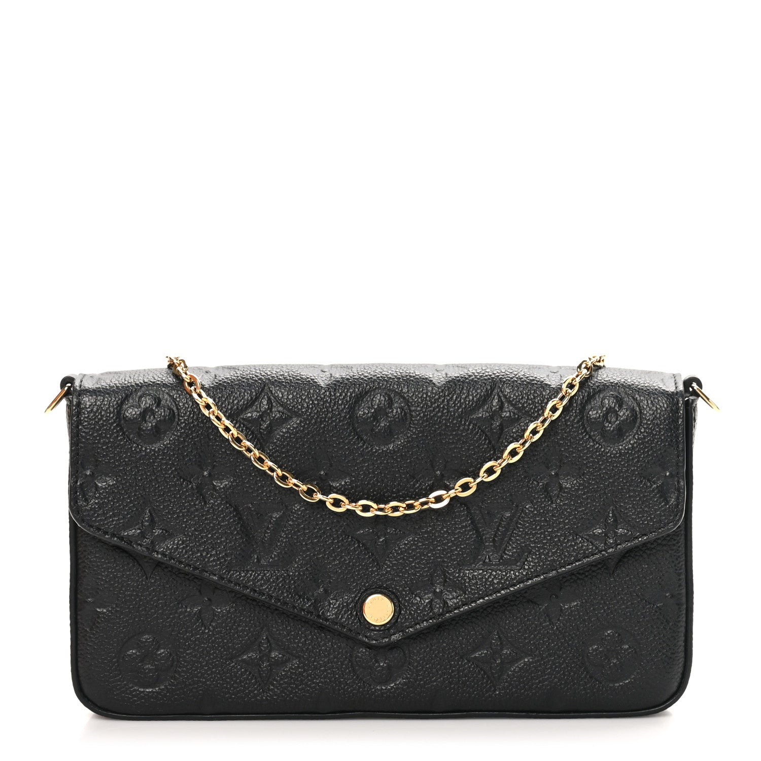 Louis Vuitton Empreinte Pochette Felicie Chain Wallet Black 1 of 11