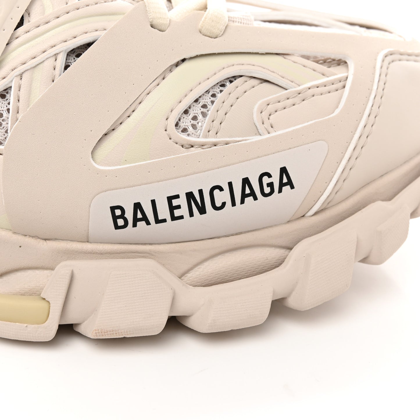 Mesh Rubber Womens Track Mules 38 Beige