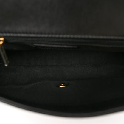 Chanel Calfskin Stitched CC Case Flap Bag Black 5 of 11