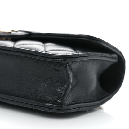Chanel Lambskin Quilted Flap Phone Holder With Chain Black 11 of 11