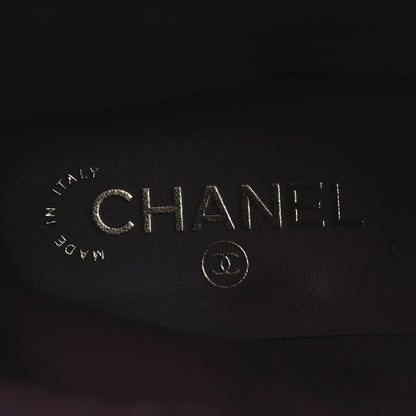 Chanel Calfskin CC Ankle Boots 39.5 Black 9 of 11