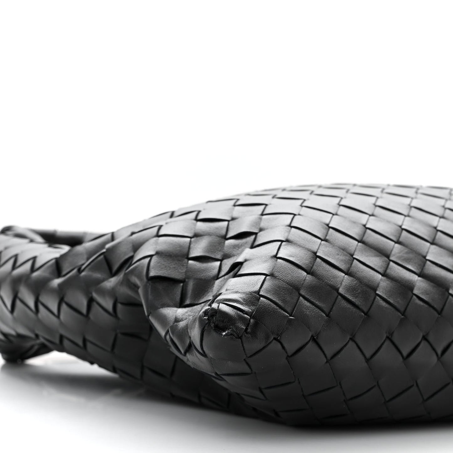 Calfskin Intrecciato Small Hop Black
