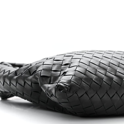 Bottega Veneta Calfskin Intrecciato Small Hop Black 9 of 10